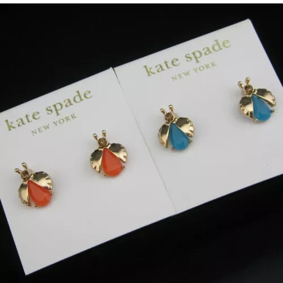 HP💖K♠️ Unwanted Visitors Ladybug Orange Earrings. - Picture 5 of 5